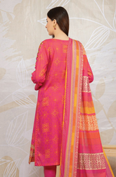 Sapphire - Winter 3PC Khaddar Printed Suit - BFB0028